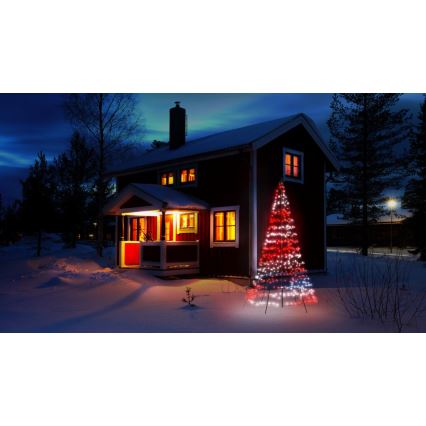 Twinkly - LED RGBW Stmívatelný venkovní vánoční stromeček LIGHT TREE 450xLED 3m IP44 Wi-Fi