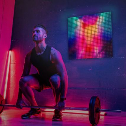 Twinkly - LED RGB Stmívatelný panel SQUARES 64xLED 16x16 cm Wi-Fi