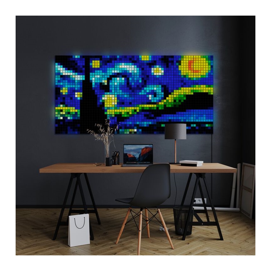 Twinkly - SADA 6xLED RGB Stmívatelný panel SQUARES 64xLED 16x16 cm Wi-Fi