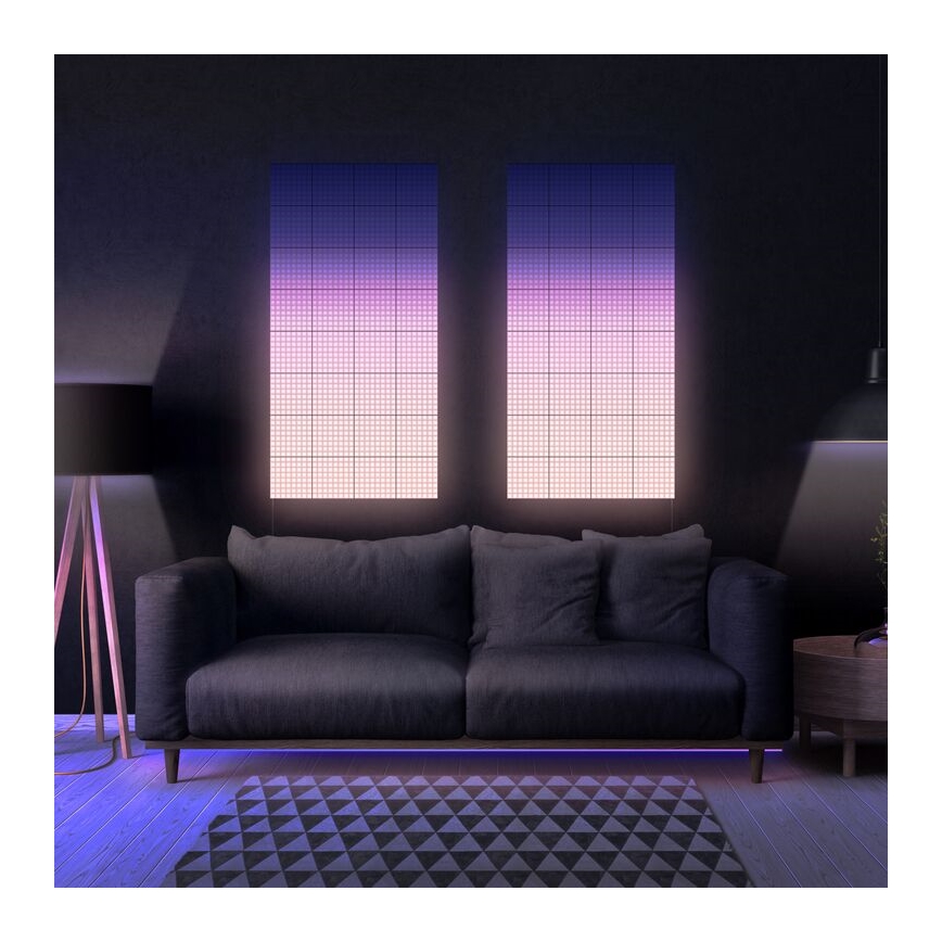 Twinkly - SADA 6xLED RGB Stmívatelný panel SQUARES 64xLED 16x16 cm Wi-Fi