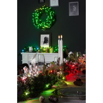 Twinkly - LED RGB Stmívatelný vánoční věnec PRE-LIT WREATH 50xLED pr. 61cm Wi-Fi