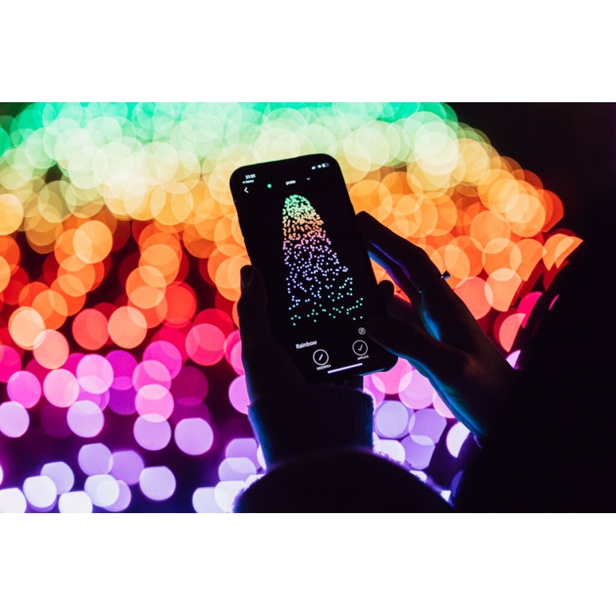 Twinkly - LED RGB Stmívatelný venkovní vánoční řetěz STRINGS 100xLED 11,5m IP44 Wi-Fi