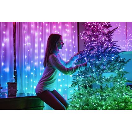 Twinkly - LED RGB Stmívatelný venkovní vánoční řetěz STRINGS 100xLED 11,5m IP44 Wi-Fi