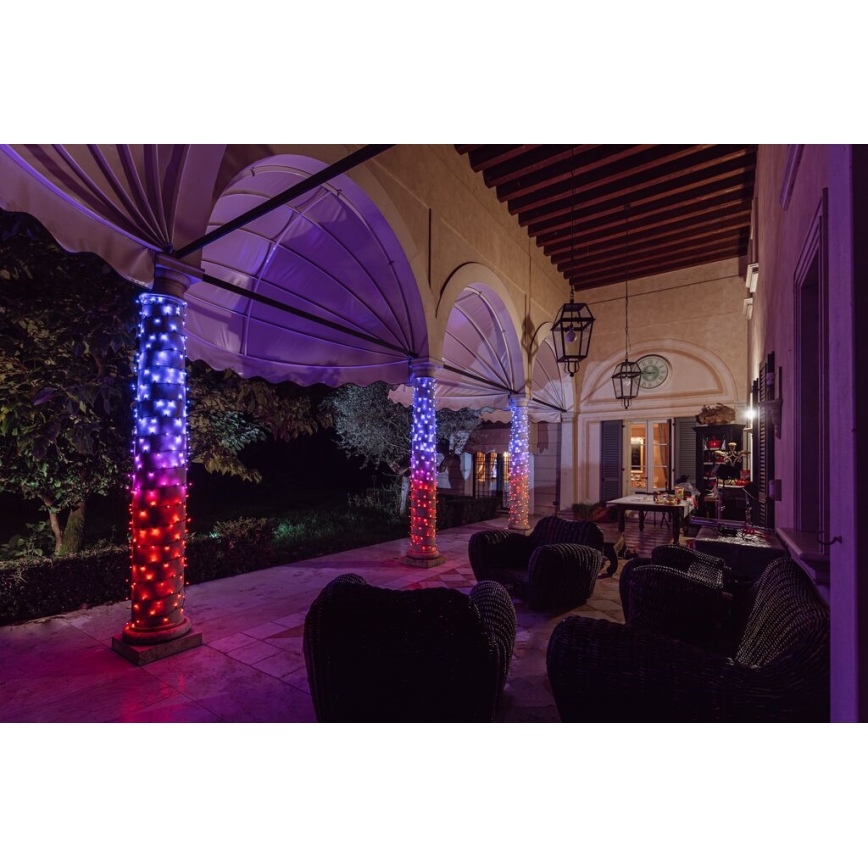Twinkly - LED RGB Stmívatelný venkovní vánoční řetěz STRINGS 100xLED 11,5m IP44 Wi-Fi