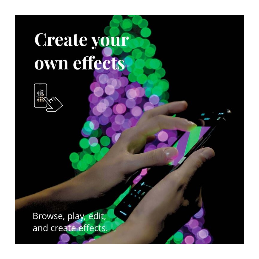 Twinkly - LED RGB Stmívatelný venkovní vánoční řetěz STRINGS 100xLED 11,5m IP44 Wi-Fi