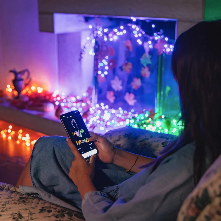 Twinkly - LED RGBW Stmívatelný venkovní vánoční řetěz STRINGS 250xLED 23,5m IP44 Wi-Fi