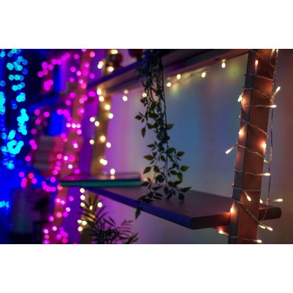 Twinkly - LED RGBW Stmívatelný venkovní vánoční řetěz STRINGS 250xLED 23,5m IP44 Wi-Fi