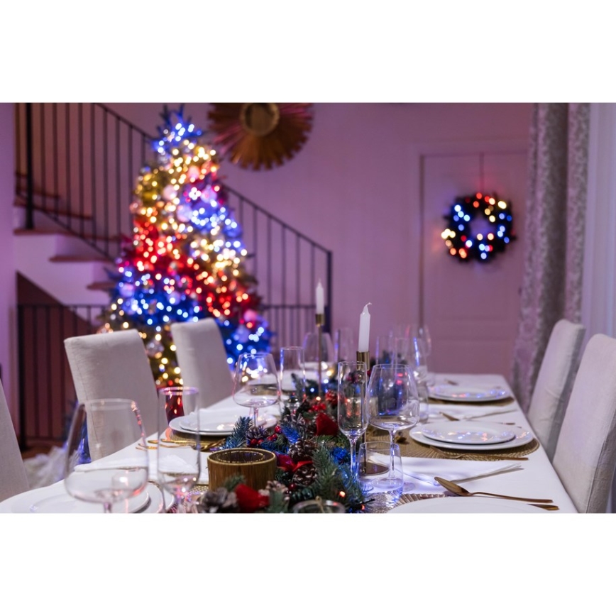 Twinkly - LED RGBW Stmívatelný venkovní vánoční řetěz STRINGS 250xLED 23,5m IP44 Wi-Fi