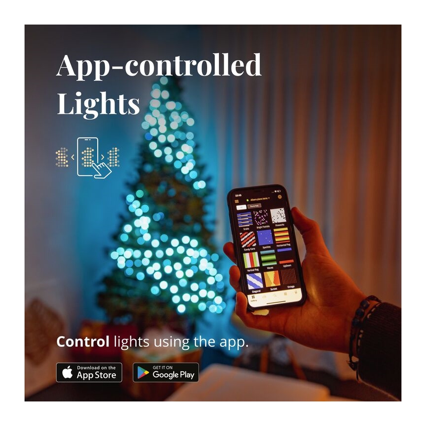 Twinkly - LED RGB Stmívatelný venkovní  řetěz STRINGS 250xLED 23,5m IP44 Wi-Fi