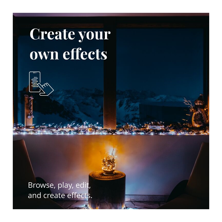 Twinkly - LED Stmívatelný venkovní vánoční řetěz STRINGS 400xLED 35,5m IP44 Wi-Fi