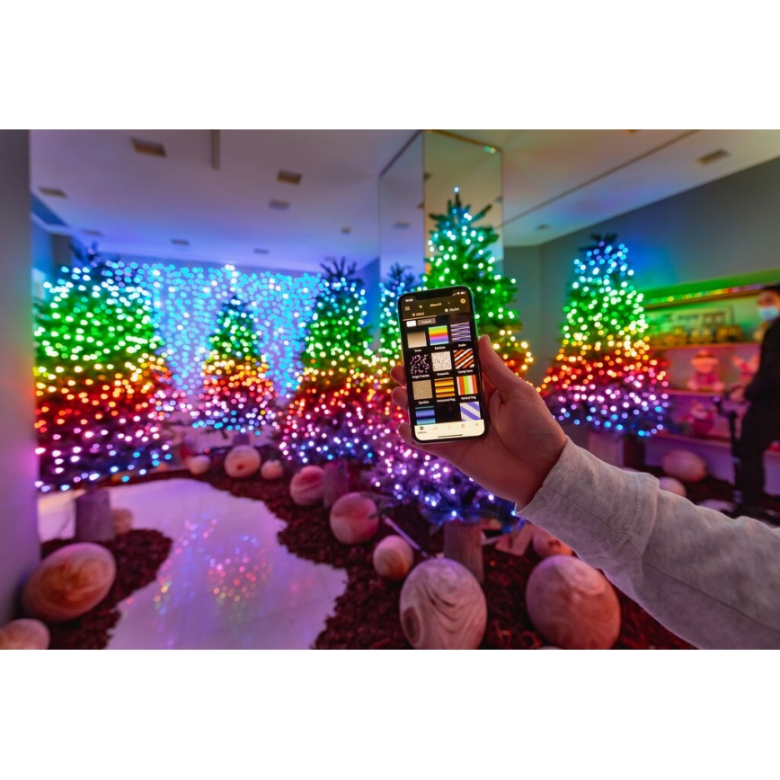 Twinkly - LED RGB Stmívatelný venkovní vánoční řetěz STRINGS 600xLED 51,5m IP44 Wi-Fi