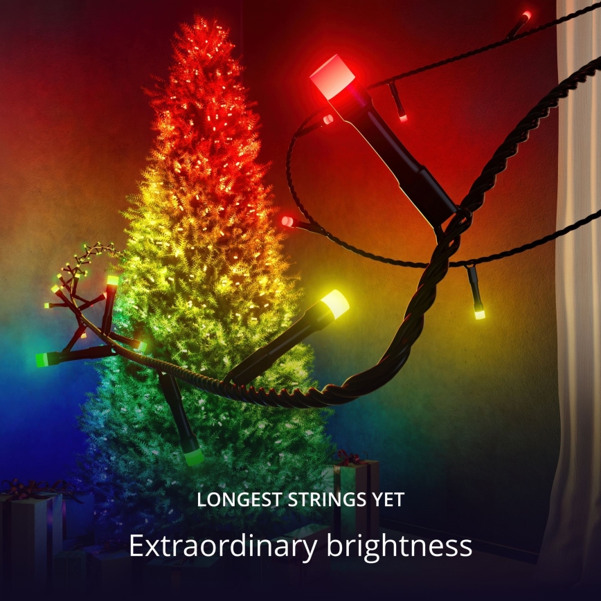 Twinkly - LED RGB Stmívatelný venkovní vánoční řetěz STRINGS 750xLED 63,5m IP44 Wi-Fi