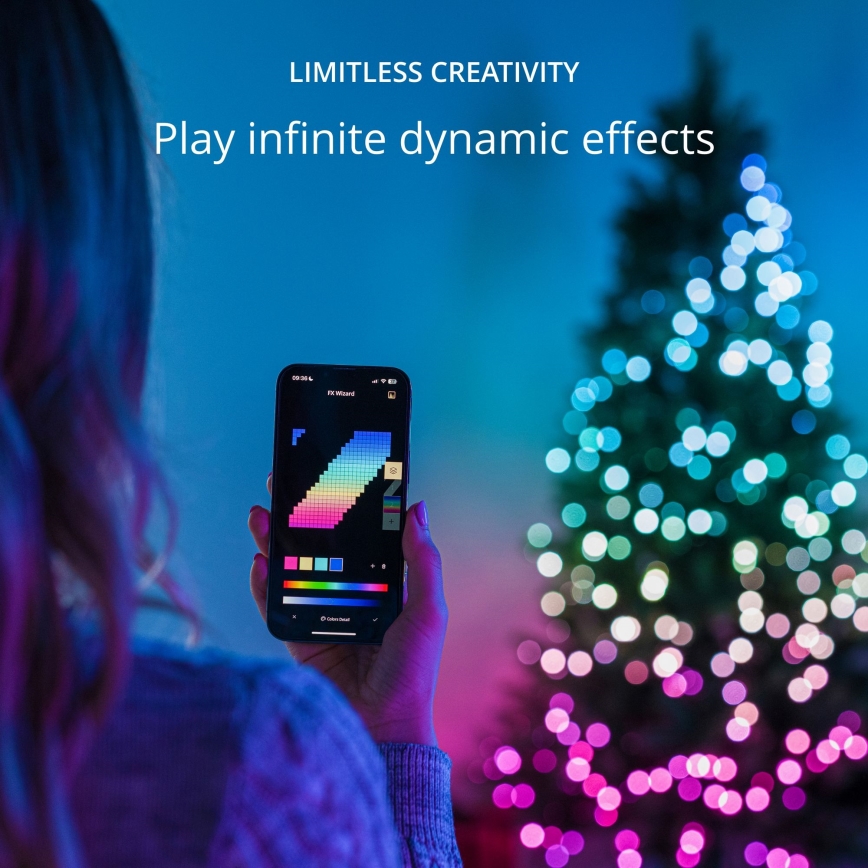 Twinkly - LED RGB Stmívatelný venkovní vánoční řetěz STRINGS 750xLED 63,5m IP44 Wi-Fi