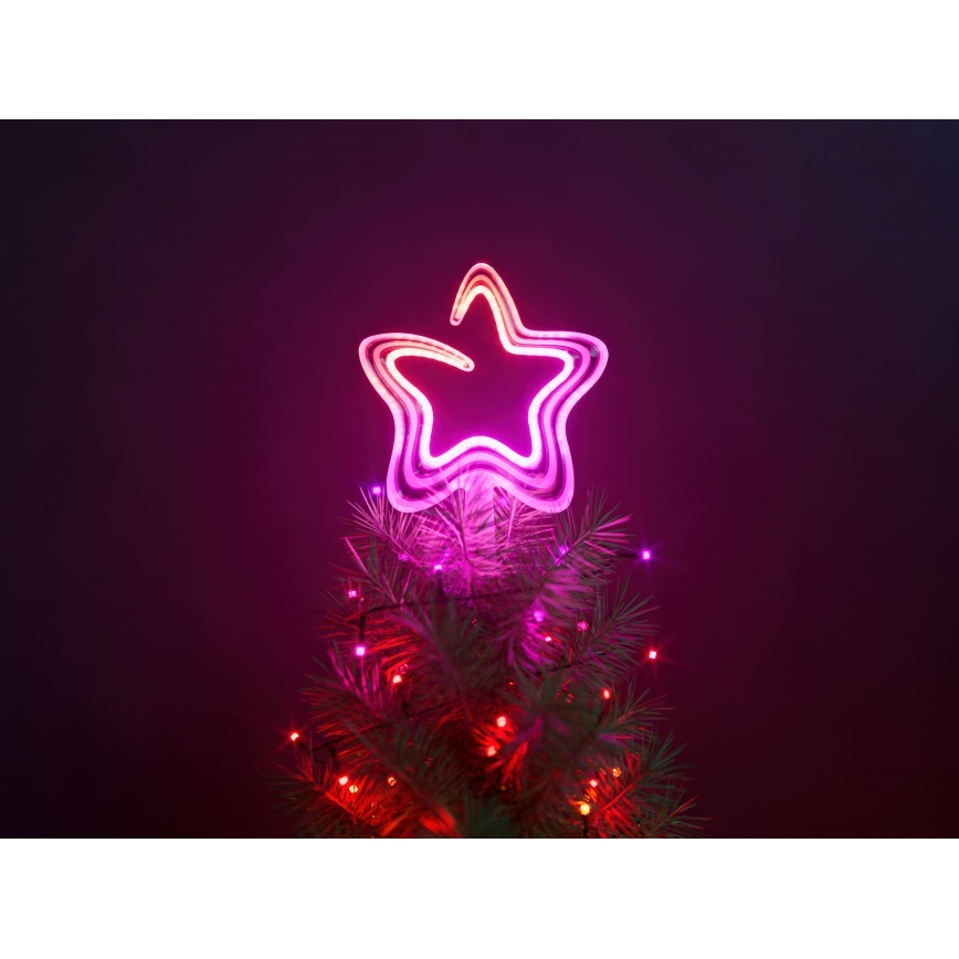 Twinkly - LED RGB Stmívatelná vánoční hvězda TREE TOPPER 76xLED USB Wi-Fi