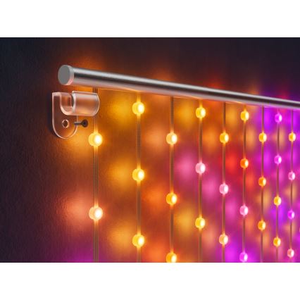 Twinkly - LED RGB Stmívatelný vánoční závěs MATRIX 480xLED 1x1 m Wi-Fi