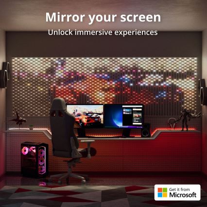 Twinkly - LED RGB Stmívatelný vánoční závěs MATRIX 480xLED 1x1 m Wi-Fi