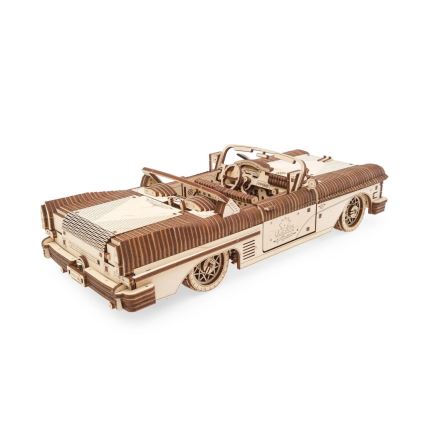 Ugears - 3D dřevěné mechanické puzzle Cabriolet
