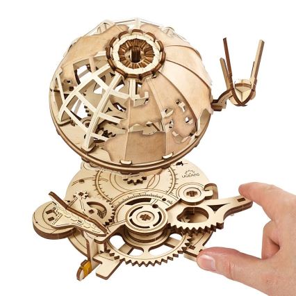 Ugears - 3D dřevěné mechanické puzzle Globus