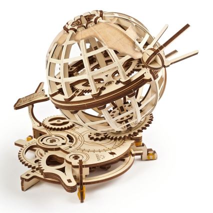 Ugears - 3D dřevěné mechanické puzzle Globus