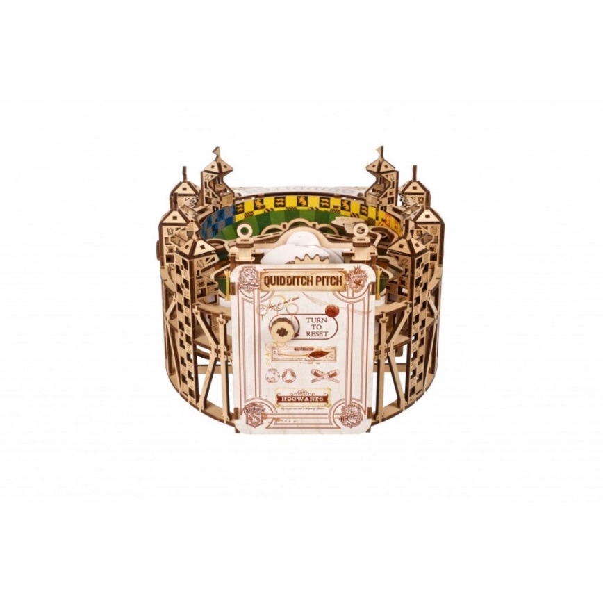 Ugears - 3D dřevěné mechanické puzzle Harry Potter Quidditch Pinball