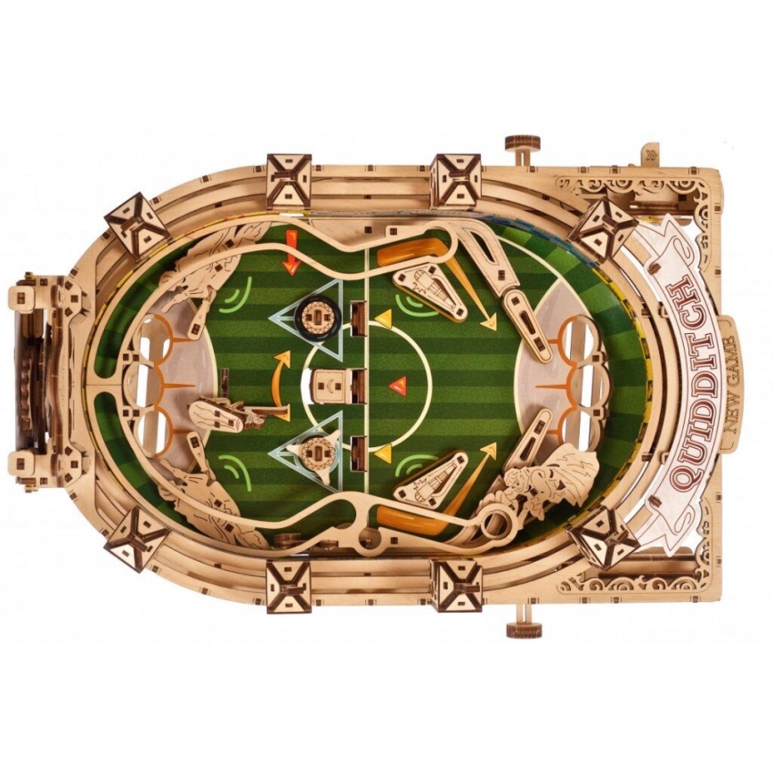 Ugears - 3D dřevěné mechanické puzzle Harry Potter Quidditch Pinball