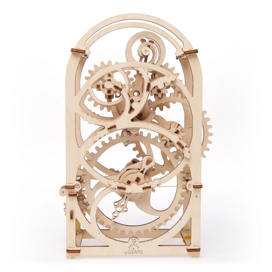 Ugears - 3D dřevěné mechanické puzzle Hodinový strojek