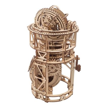 Ugears - 3D dřevěné mechanické puzzle Hodinový strojek s tourbillonem