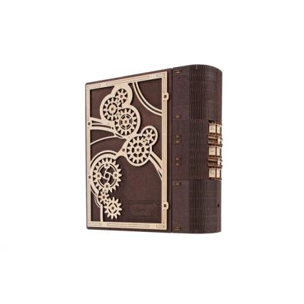 Ugears - 3D dřevěné mechanické puzzle Kniha tajemství