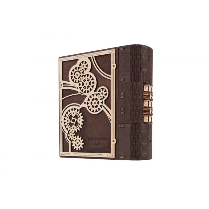Ugears - 3D dřevěné mechanické puzzle Kniha tajemství