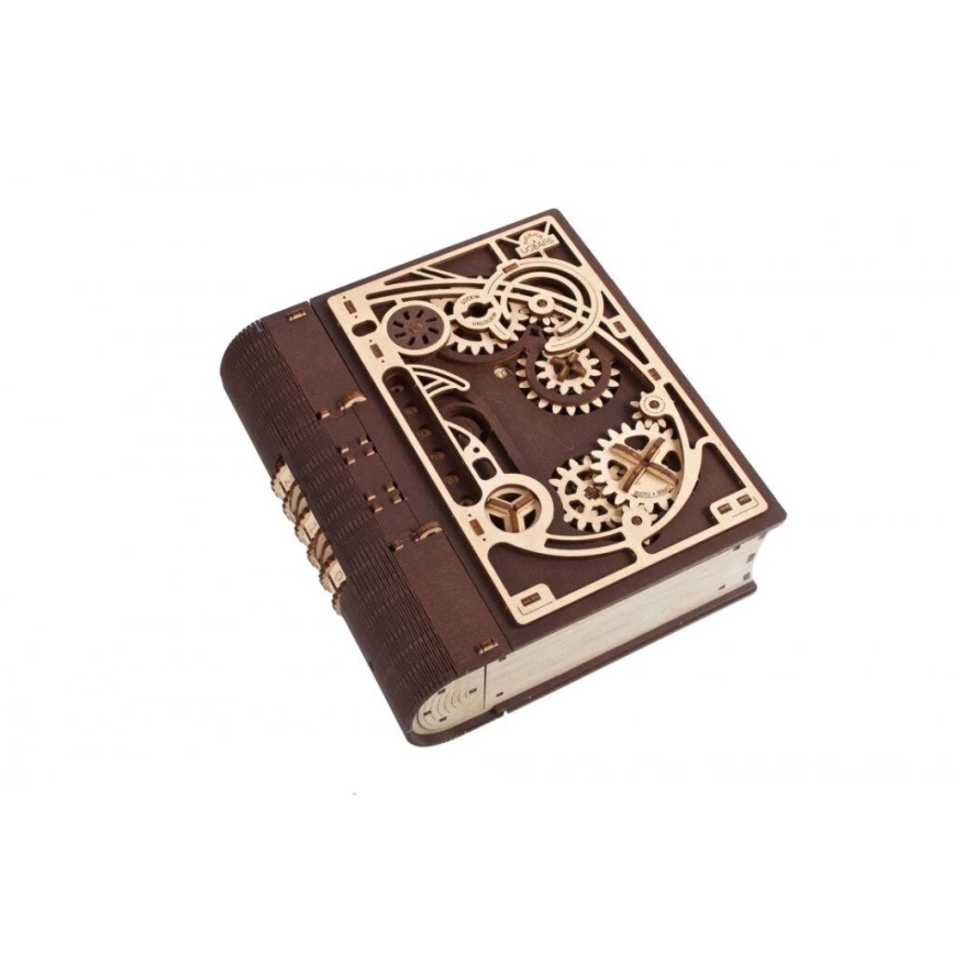 Ugears - 3D dřevěné mechanické puzzle Kniha tajemství