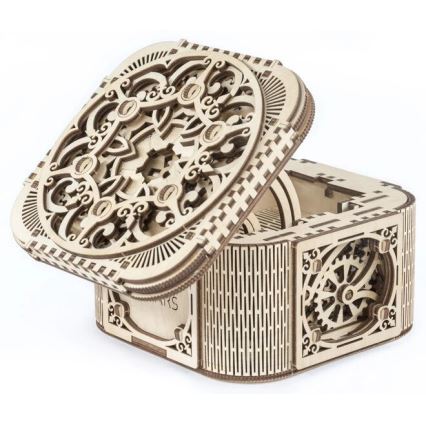 Ugears - 3D dřevěné mechanické puzzle Šperkovnice