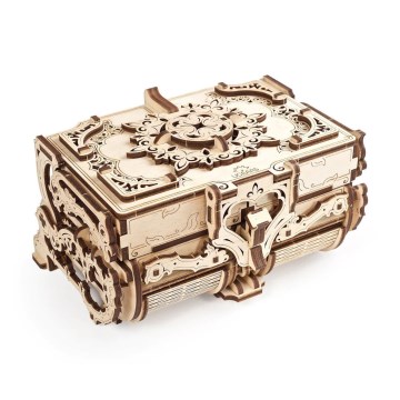 Ugears - 3D dřevěné mechanické puzzle Starožitná šperkovnice