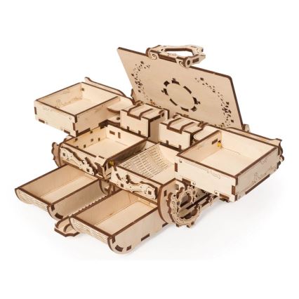 Ugears - 3D dřevěné mechanické puzzle Starožitná šperkovnice