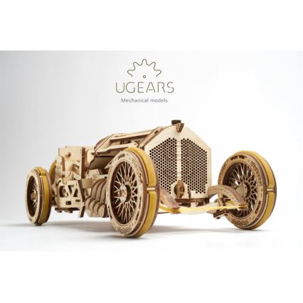 Ugears - 3D dřevěné mechanické puzzle U9 Auto Grand Prix