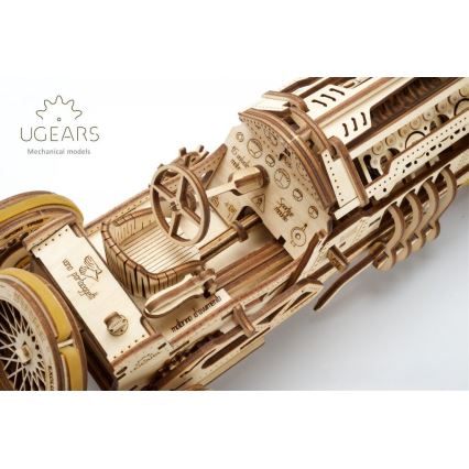 Ugears - 3D dřevěné mechanické puzzle U9 Auto Grand Prix