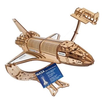 Ugears - 3D dřevěné mechanické puzzle Vesmírný raketoplán NASA