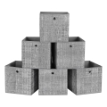 Úložný box 6 ks CURAN 30x30x30 cm šedá