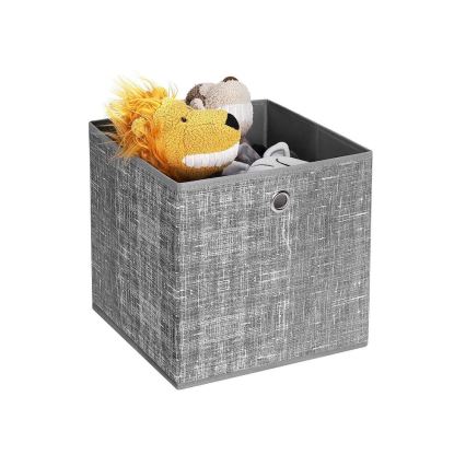 Úložný box 6 ks CURAN šedá