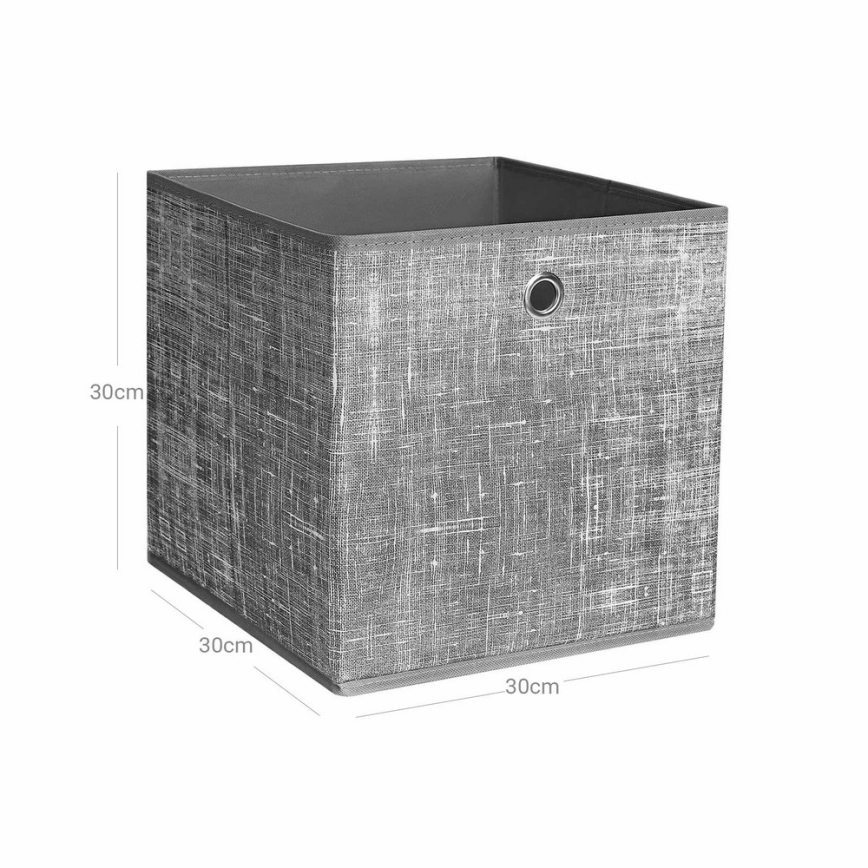 Úložný box 6 ks CURAN šedá
