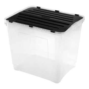 Úložný box DRAGON 100 l černá/čirá