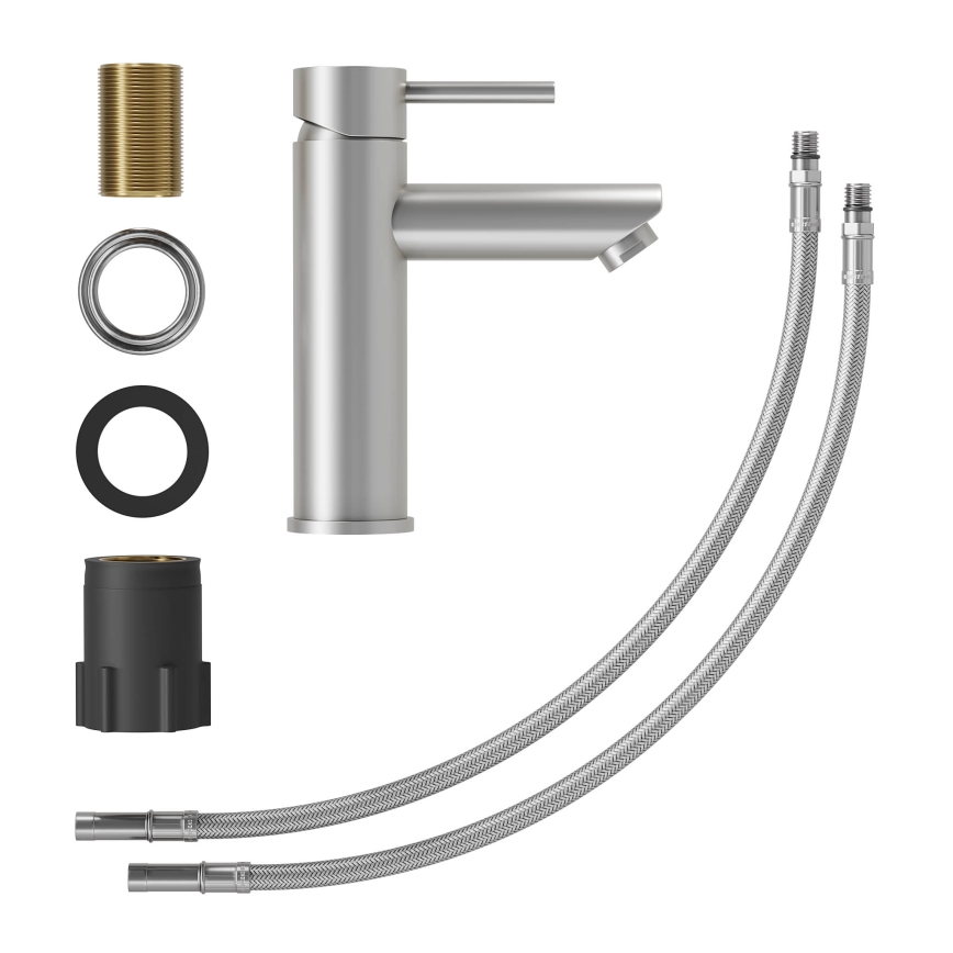 Umyvadlová baterie RINGSTED 17,8 cm kartáč. nerez