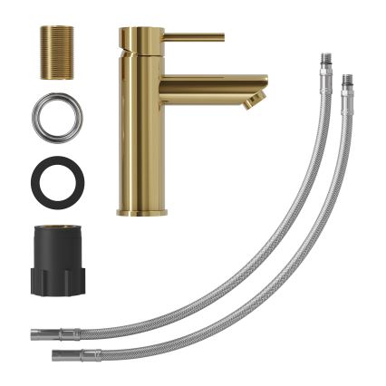 Umyvadlová baterie RINGSTED 17,8 cm lesklá mosaz