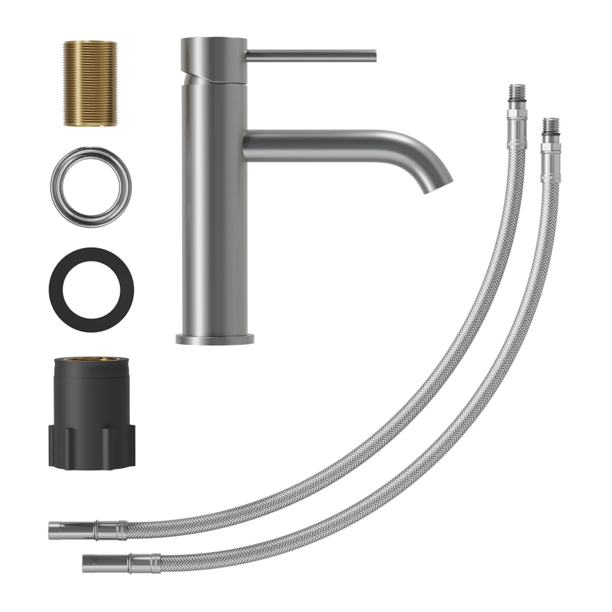 Umyvadlová baterie SOVANG 18,3 cm práškově šedá