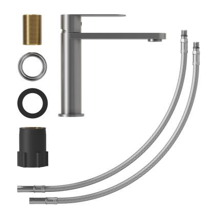 Umyvadlová baterie TARNBY 17,3 cm práškově šedá