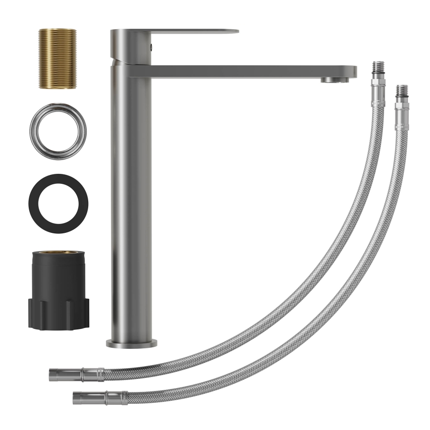 Umyvadlová baterie TARNBY 27,3 cm práškově šedá