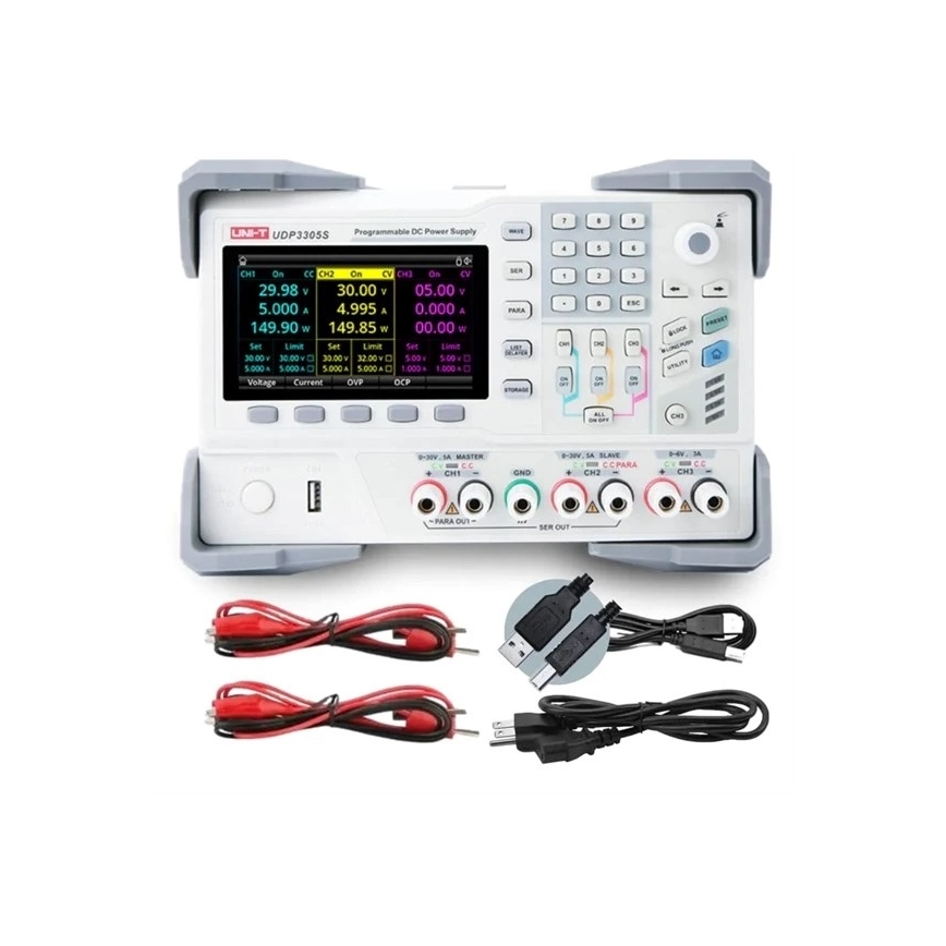 Uni-T UDP3305S-E - Laboratorní zdroj UDP3305S-E 0-30V/0-6A