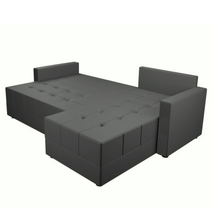 Univerzální rohová rozkládací sedací souprava do L DUBLIN šedá