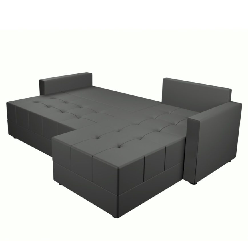 Univerzální rohová rozkládací sedací souprava do L DUBLIN šedá