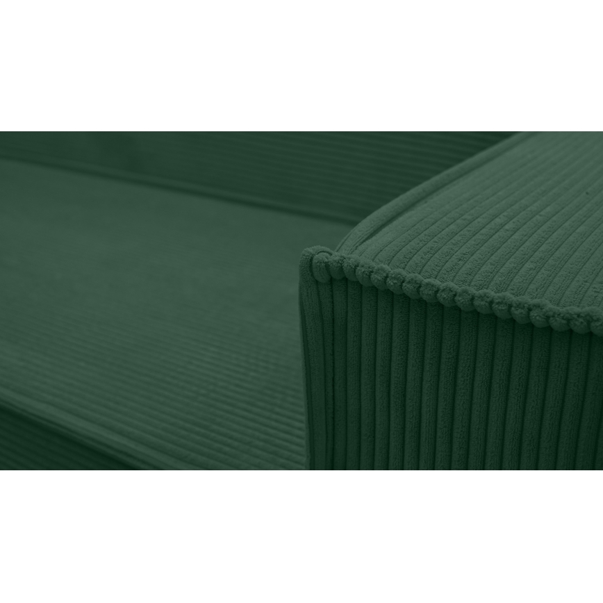 Univerzální rohová rozkládací sedací souprava do U LONDON zelená