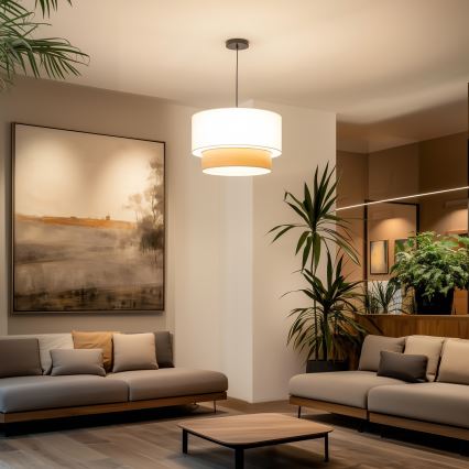 Univerzální stínidlo KERIA pr. 50 cm bílá/hnědá